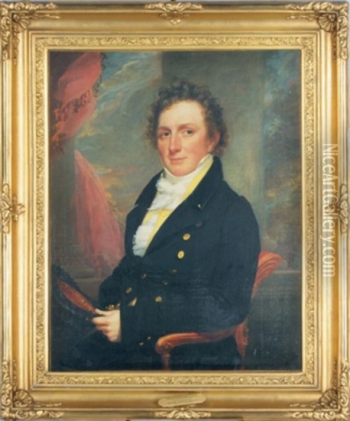 Portrait Of Philip Mesier Lydig Oil Painting - Samuel Lovett Waldo