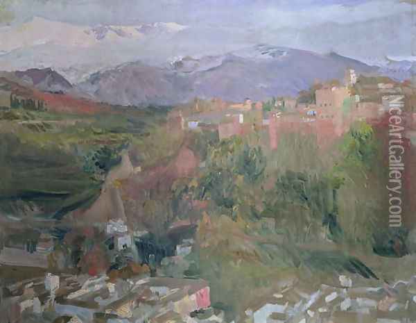 Granada 1920 Oil Painting - Joaquin Sorolla Y Bastida