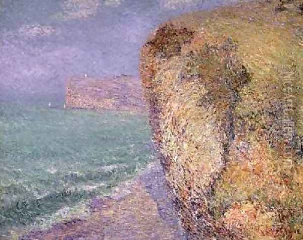 Cliffs at Grainval 1902 Oil Painting - Gustave Loiseau