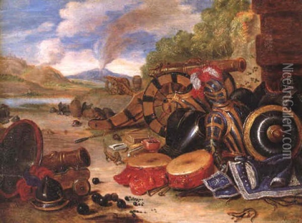 An Allegory Of War Oil Painting - Jan van Kessel the Elder