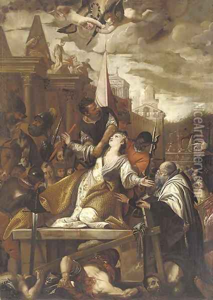 The Martyrdom of Saint Afra Oil Painting - Paolo Veronese (Caliari)