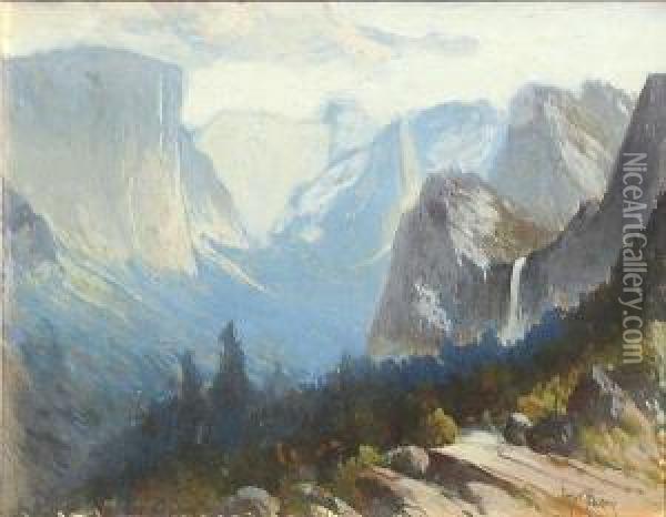 Yosemite Valley Oil Painting - Arthur William Best