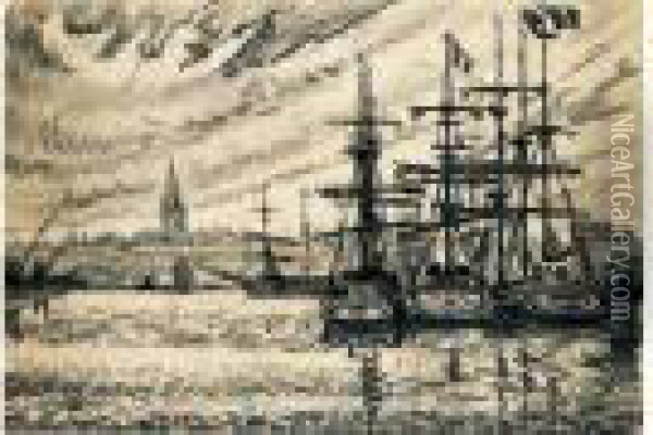 Le Port De Saint-malo Oil Painting - Paul Signac