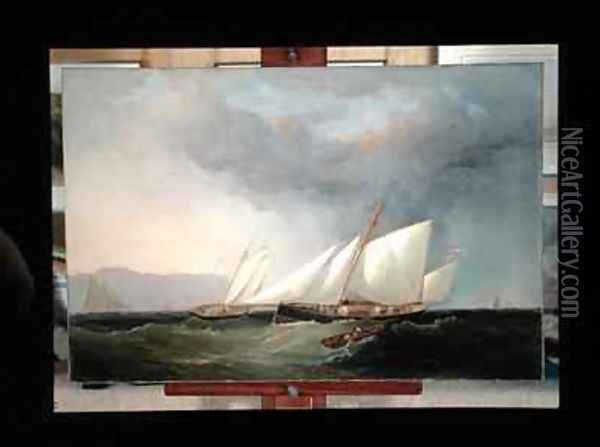 Yachts Racing Oil Painting - Charles Gregory