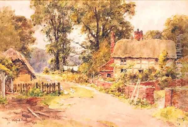 Passford Farm, Bucklands, Lymington Oil Painting - Wilfred Williams Ball