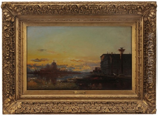 Venice Oil Painting - Henri Devieux