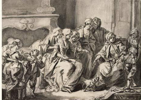 La Mere Severe Oil Painting - Jean Baptiste Greuze