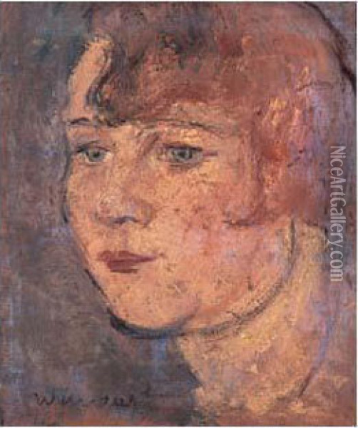 Portrait De Jeune Femme Oil Painting - Joachim Weingart