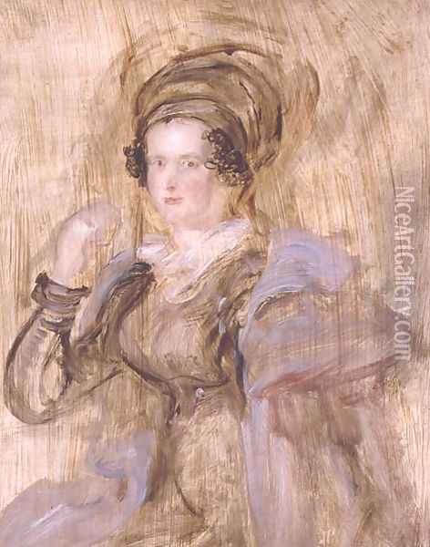Portrait of Maria, Lady Chalcott Oil Painting - Sir David Wilkie