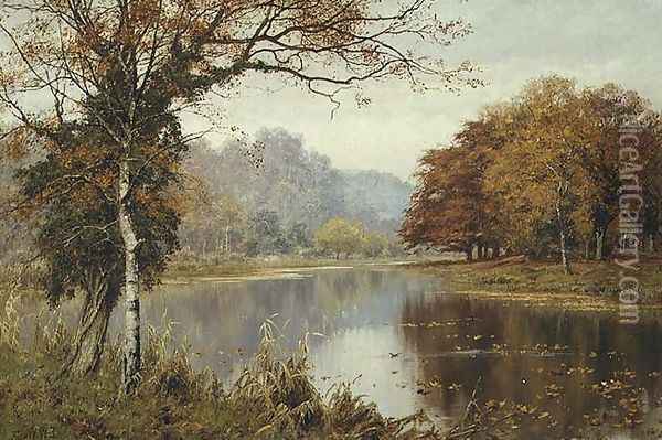 An Autumn day Oil Painting - Edward Wilkins Waite