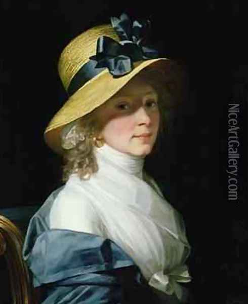 Portrait of Frau Senator Elisabeth Hudtwalcker nee Moller 1752-1804 1798 Oil Painting - Jean-Laurent Mosnier
