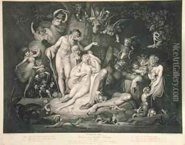 A Midsummer Nights Dream Act IV scene i Oil Painting - Fuseli, Henry (Fussli, Johann Heinrich)