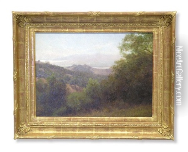 View Of The Pacific From Mount Tamalpais Oil Painting - Charles Dorman Robinson