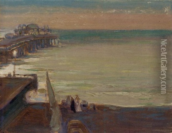 Brighton Pier Oil Painting - Charles Conder