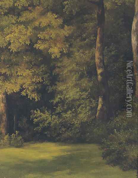A woodland clearing Oil Painting - Jean-Michel Cels