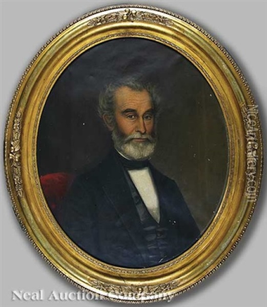 Portrait Of John Gaillard Harvey Sr. Oil Painting - William Frye