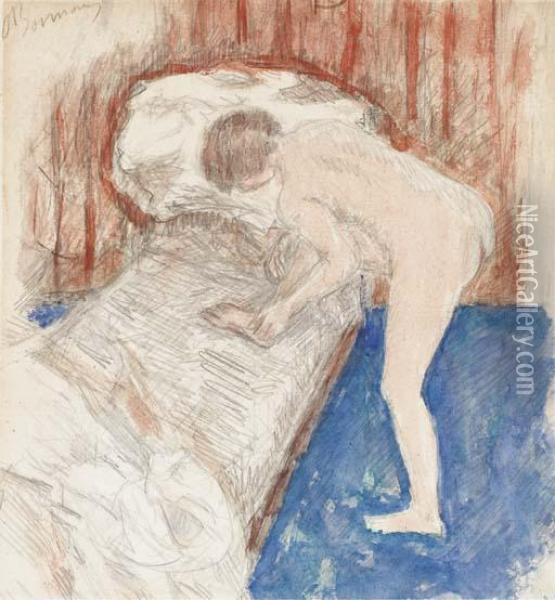 Nu Dans Un Interieur Oil Painting - Pierre Bonnard