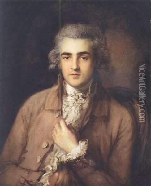 Portrait Of Richard Tickell Oil Painting - Thomas Gainsborough