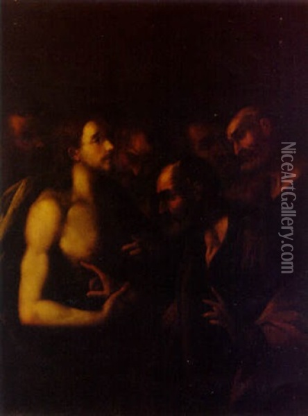 The Incredulity Of Saint Thomas Oil Painting - Bernardo Cavallino
