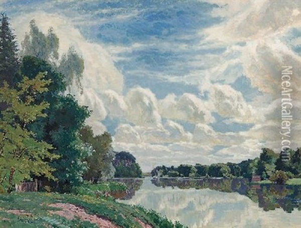 Havellandschaft Oil Painting - Robert Kaemmerer