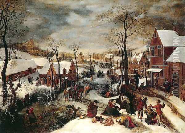 The Massacre of the Innocents Oil Painting - Lucas Van Valkenborch