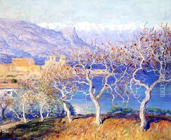 Fig Trees Antibes Oil Painting - Guy Rose