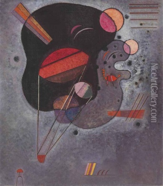 Schwebender Druck Oil Painting - Wassily Kandinsky