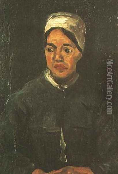 Peasant Woman Seated (Half Figure) Oil Painting - Vincent Van Gogh