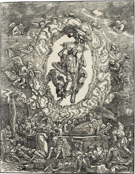 Die Auferstehung Christi Oil Painting - Albrecht Altdorfer