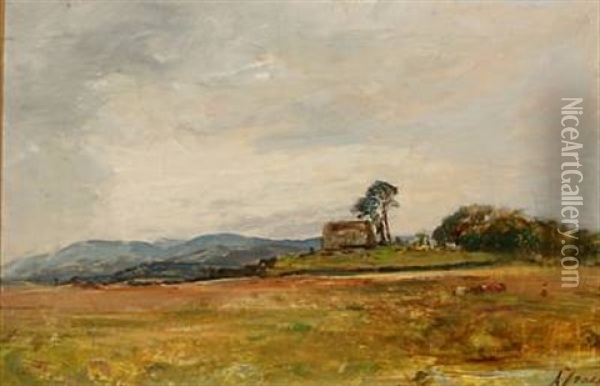 South African Landscape Oil Painting - Alexander Fraser the Younger