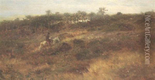 Ein Reiter In Der Wallachei Oil Painting - Adolf Schreyer