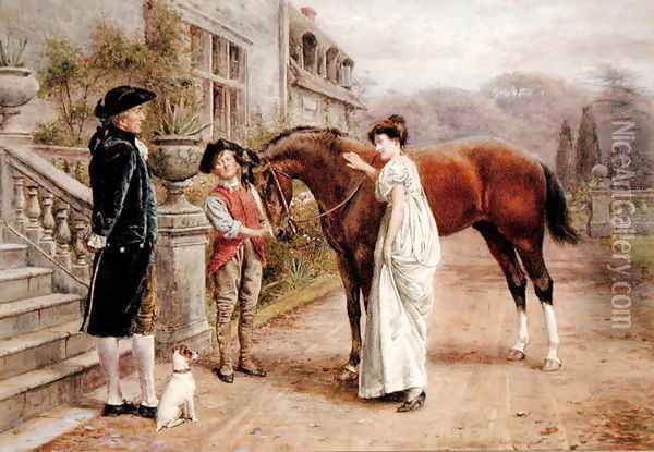 A Favourite Mare Oil Painting - George Goodwin Kilburne