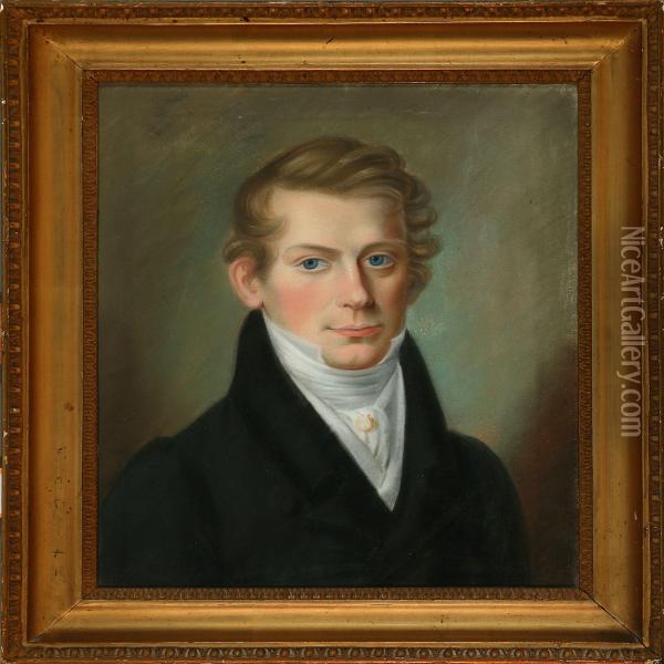 Portrait Of A Young Gentleman Oil Painting - Christian Hornemann