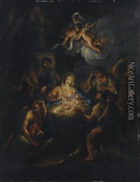 Adorazione Dei Pastori Oil Painting - Niccolo Ricciolini