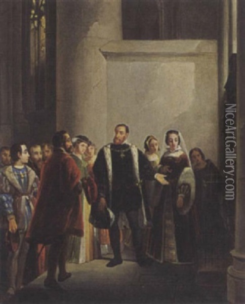 Karel De Vijfde Oil Painting - Jan Hendrik van de Laar