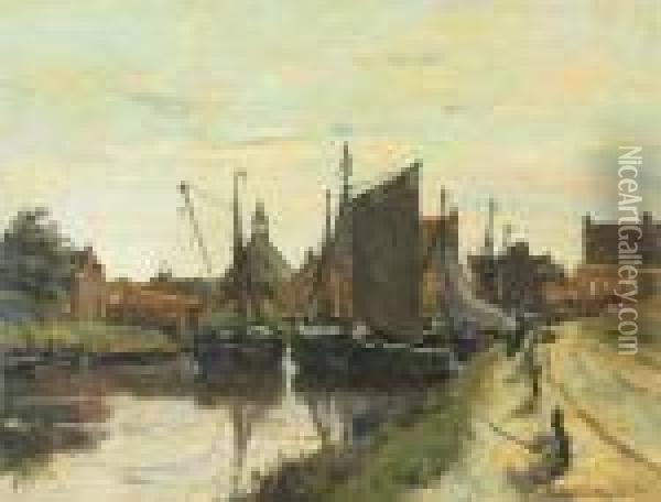 Vue De Philipine, Zelande (1888) Oil Painting - Frans Courtens