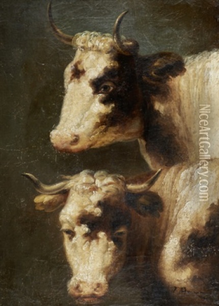 Cabecas De Vaca Oil Painting - Tomas Jose Da Anunciacao