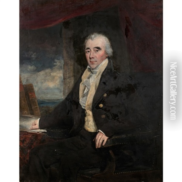Portrait Presume De Joshua Grigby Oil Painting - Sir William Beechey