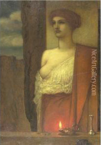 Persephone Oil Painting - Walter E. Spindler