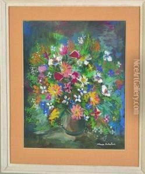 bouquet De Fleurs Oil Painting - Nanic Osterlind