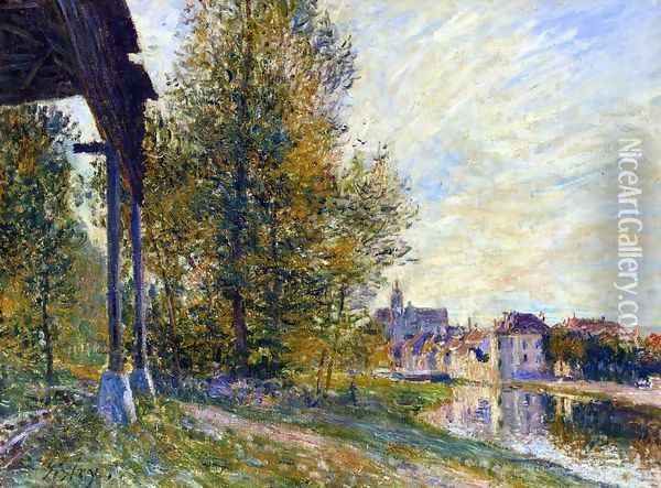 Near Moret-sur-Loing Oil Painting - Alfred Sisley