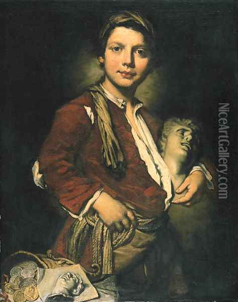 Portrait of a young sculptor Oil Painting - Fra Galgario