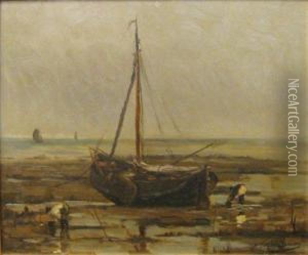 Marine. Oil Painting - Frans Van Damme