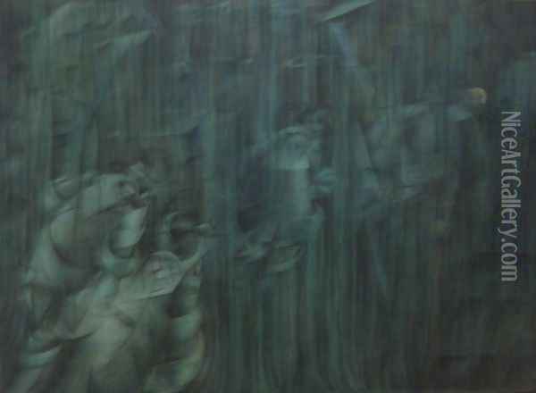 States of Mind III; Those Who Stay Oil Painting - Umberto Boccioni