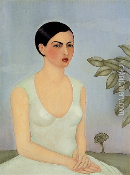Portrait Of Cristina, My Sister Oil Painting - Frida Kahlo