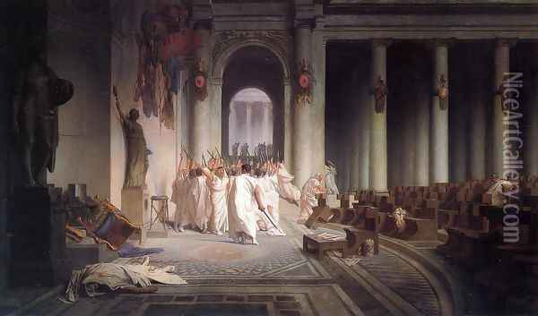 The Death of Caesar Oil Painting - Jean-Leon Gerome