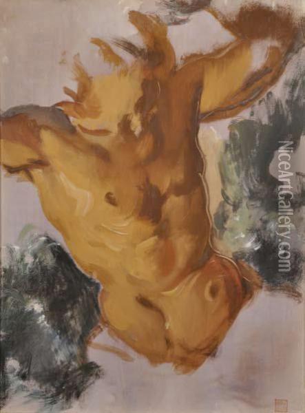 Etude De Buste D'homme Oil Painting - Alexander Evgenievich Yakovlev