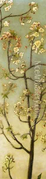 Blossoming White Branches Oil Painting - Charles Caryl Coleman