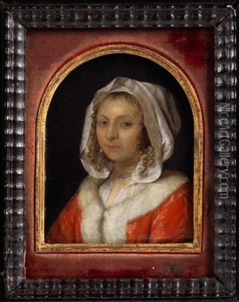 Portrait Einer Jungen Dame Oil Painting - Frans van Mieris the Elder