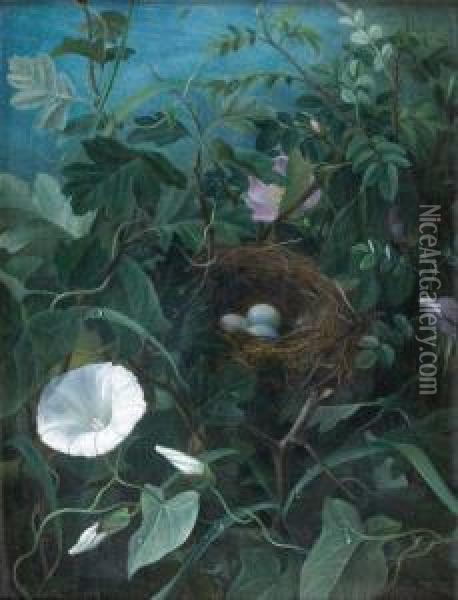Fleurs Oil Painting - Emma Thomsen